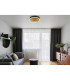 Hedi 30cm Integrated LED Semi Flush Ceiling Light Matt Black LED 3000K-5