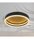 Hedi 30cm Integrated LED Semi Flush Ceiling Light Matt Black LED 3000K-6
