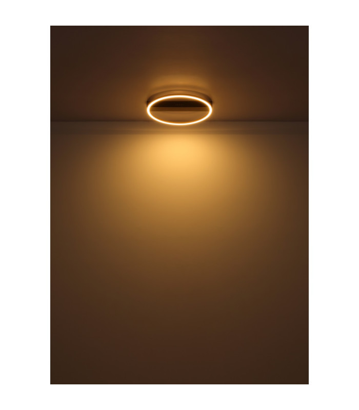Luffy Integrated LED Semi Flush Ceiling Light Black LED 3000K-5
