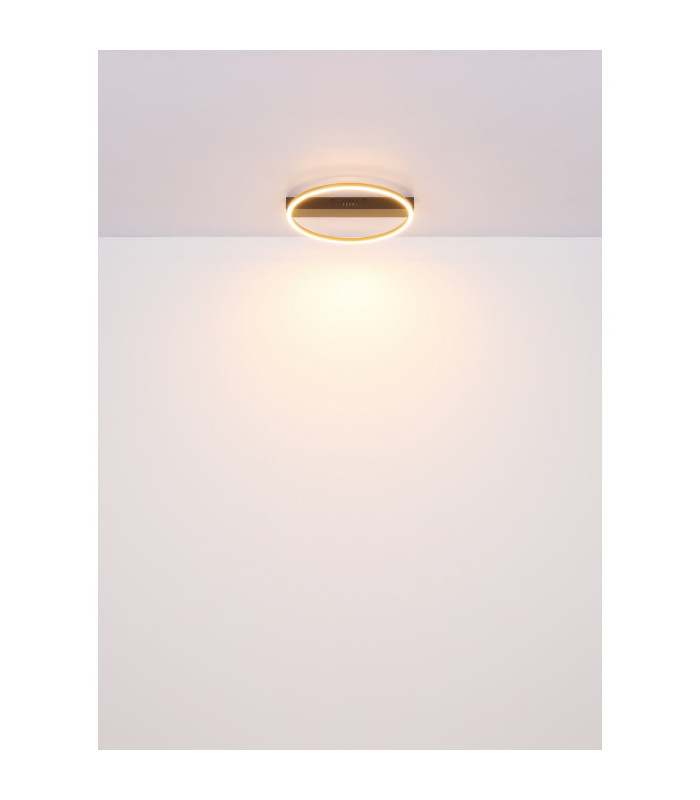 Luffy Integrated LED Semi Flush Ceiling Light Black LED 3000K-6