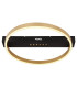 Luffy 40cm Integrated LED Semi Flush Ceiling Light Matt Black Round LED 3000K-3