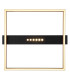 Luffy 40cm Integrated LED Semi Flush Ceiling Light Matt Black Square LED 3000K-4