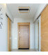 Luffy 40cm Integrated LED Semi Flush Ceiling Light Matt Black Square LED 3000K-7