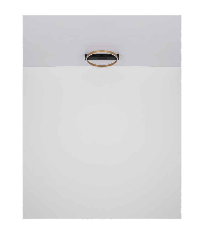 Luffy 93x59cm Integrated LED Semi Flush Ceiling Light Matt Black LED 3000K-10
