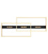 Luffy 90x40cm Integrated LED Semi Flush Ceiling Light Matt Black LED 3000K-4