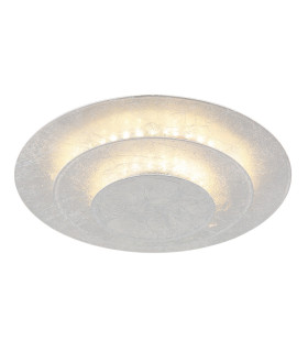 Heda 18cm Integrated LED Semi Flush Ceiling Light Silver Colored LED 3000K-1