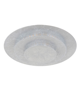 Heda 18cm Integrated LED Semi Flush Ceiling Light Silver Colored LED 3000K-2