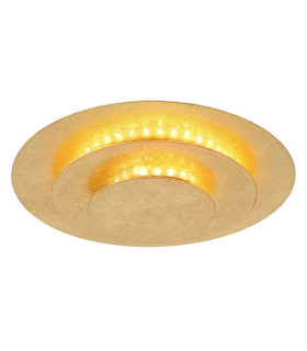 Heda 18cm Integrated LED Semi Flush Ceiling Light Gold Colors LED 3000K-1
