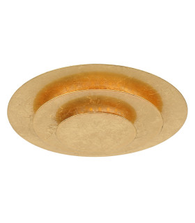 Heda 18cm Integrated LED Semi Flush Ceiling Light Gold Colors LED 3000K-2