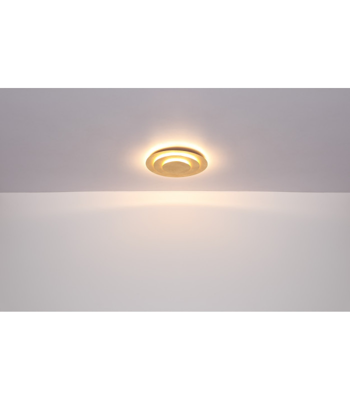 Heda 18cm Integrated LED Semi Flush Ceiling Light Gold Colors LED 3000K-6