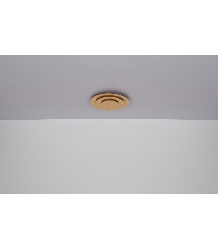 Heda 18cm Integrated LED Semi Flush Ceiling Light Gold Colors LED 3000K-7