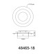 Heda 18cm Integrated LED Semi Flush Ceiling Light Gold Colors LED 3000K-9