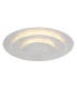 Heda 35cm Integrated LED Semi Flush Ceiling Light Silver Colored LED 3000K-1