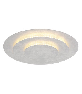 Heda 35cm Integrated LED Semi Flush Ceiling Light Silver Colored LED 3000K-1