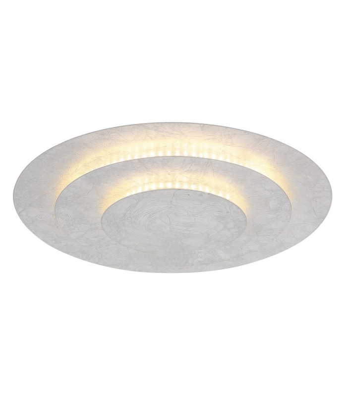 Heda 35cm Integrated LED Semi Flush Ceiling Light Silver Colored LED 3000K-1