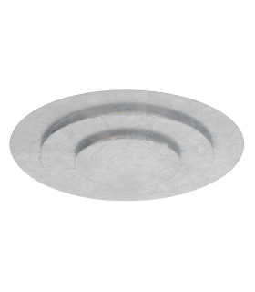 Heda 35cm Integrated LED Semi Flush Ceiling Light Silver Colored LED 3000K-2