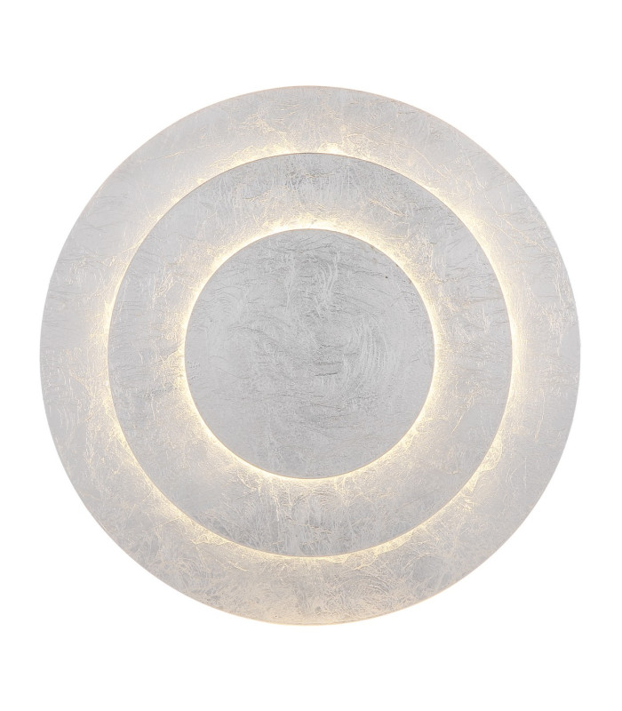 Heda 35cm Integrated LED Semi Flush Ceiling Light Silver Colored LED 3000K-3