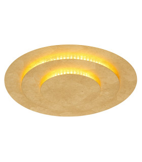 Heda 35cm Integrated LED Semi Flush Ceiling Light Gold Colors LED 3000K-1