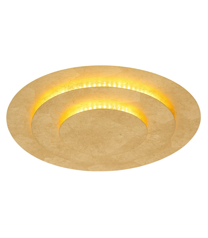 Heda 35cm Integrated LED Semi Flush Ceiling Light Gold Colors LED 3000K-1