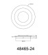 Heda 35cm Integrated LED Semi Flush Ceiling Light Gold Colors LED 3000K-5