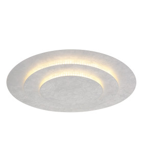 Heda 49cm Integrated LED Semi Flush Ceiling Light Silver Colored LED 3000K-1