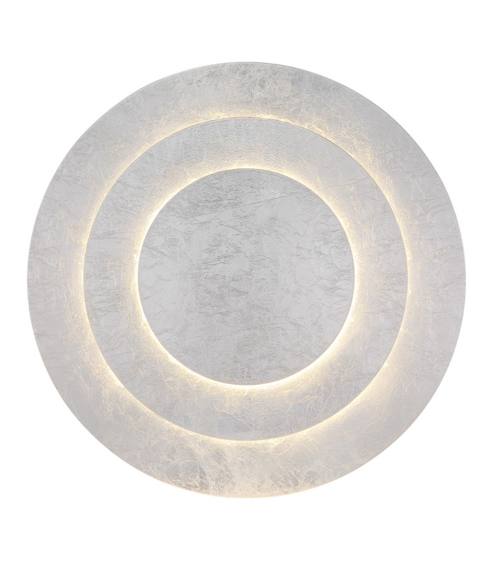 Heda 49cm Integrated LED Semi Flush Ceiling Light Silver Colored LED 3000K-3