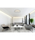 Heda 49cm Integrated LED Semi Flush Ceiling Light Silver Colored LED 3000K-4