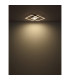 Saunders 43cm Integrated LED Semi Flush Ceiling Light Matt Black 2x LED Dimmable 2700-6500K Remote Control Timer-7