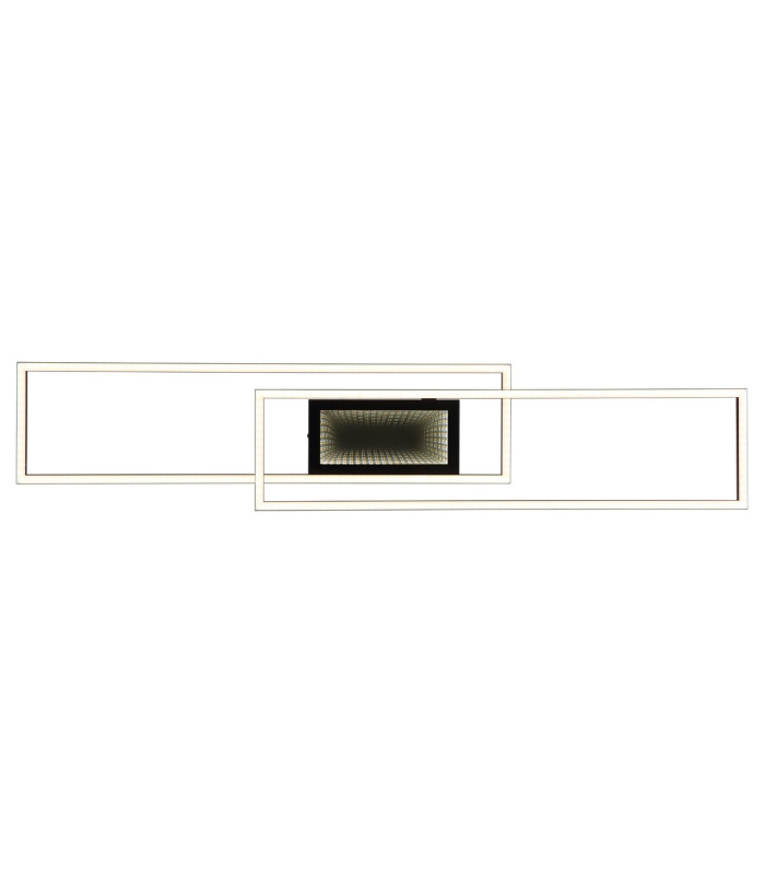 Saunders 96x20cm Integrated LED Semi Flush Ceiling Light Matt Black LED Dimmable 2700-6500K Remote Control Timer-4