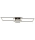 Saunders 111x42cm Integrated LED Semi Flush Ceiling Light Matt Black LED Dimmable 2700-6500K Remote Control Timer-3