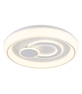 Ruiz Integrated LED Semi Flush Ceiling Light White Matt 2x LED 2700-6000K-1