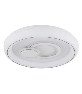Ruiz Integrated LED Semi Flush Ceiling Light White Matt 2x LED 2700-6000K-2