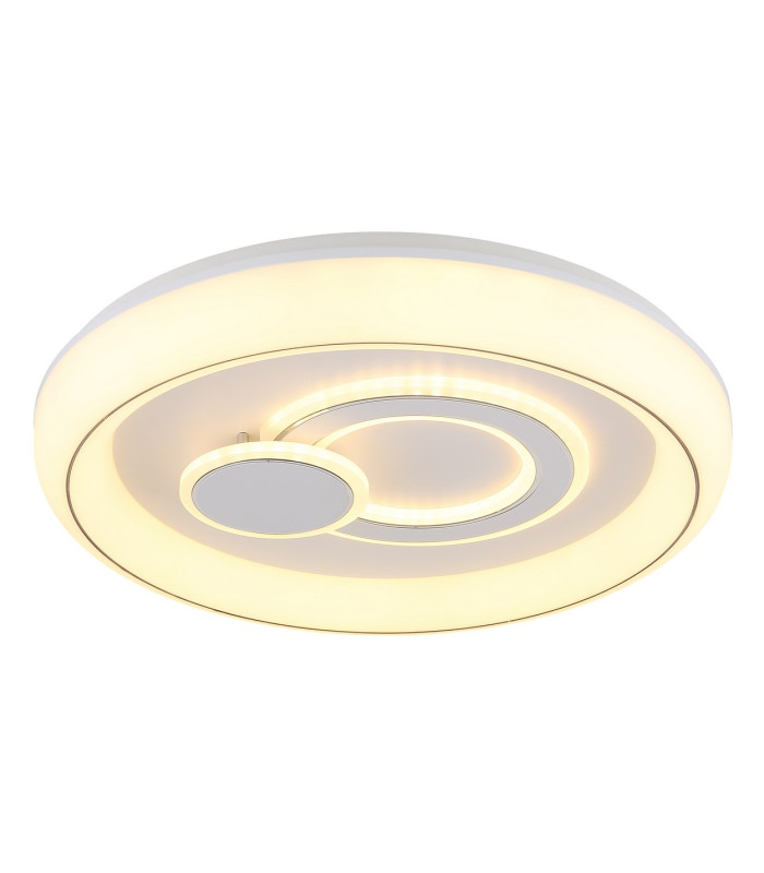 Ruiz Integrated LED Semi Flush Ceiling Light White Matt 2x LED 2700-6000K-4