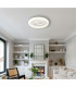 Ruiz Integrated LED Semi Flush Ceiling Light White Matt 2x LED 2700-6000K-7