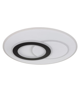 Jacques Integrated LED Semi Flush Ceiling Light White Matt LED Dimmable 2700-6500K Remote Control-2