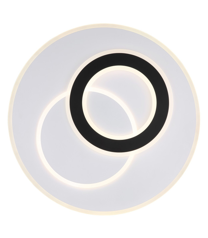 Jacques Integrated LED Semi Flush Ceiling Light White Matt LED Dimmable 2700-6500K Remote Control-3