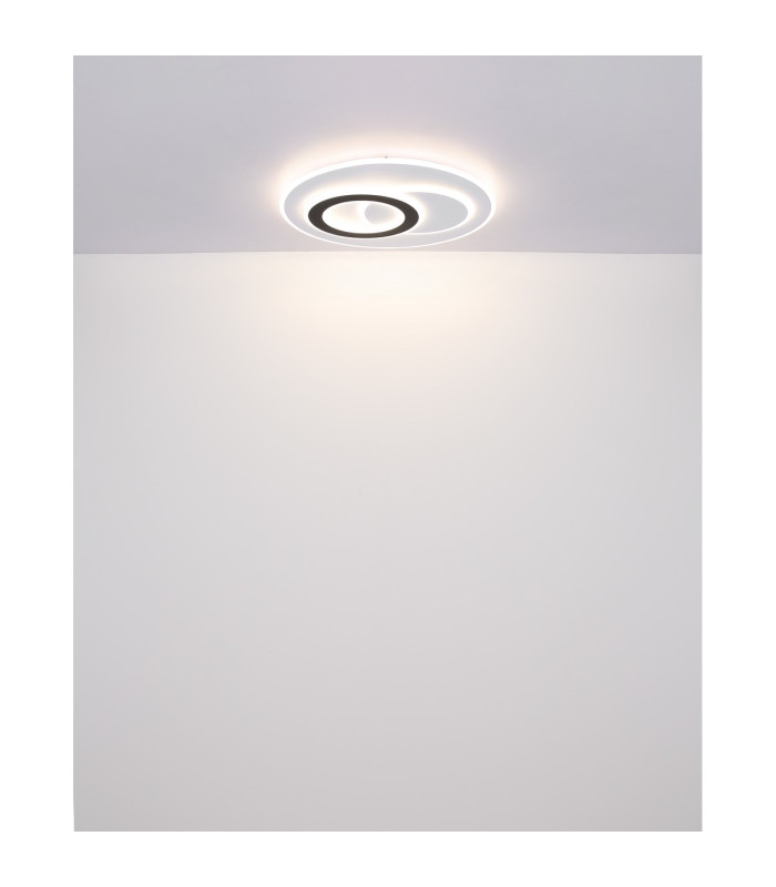 Jacques Integrated LED Semi Flush Ceiling Light White Matt LED Dimmable 2700-6500K Remote Control-7