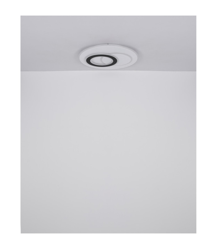 Jacques Integrated LED Semi Flush Ceiling Light White Matt LED Dimmable 2700-6500K Remote Control-8