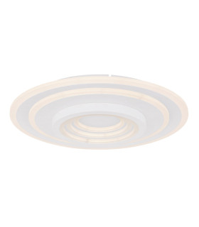 Bafur Integrated LED Semi Flush Ceiling Light White LED Dimmable 3000-6000K Remote Control-1