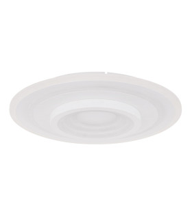 Bafur Integrated LED Semi Flush Ceiling Light White LED Dimmable 3000-6000K Remote Control-2