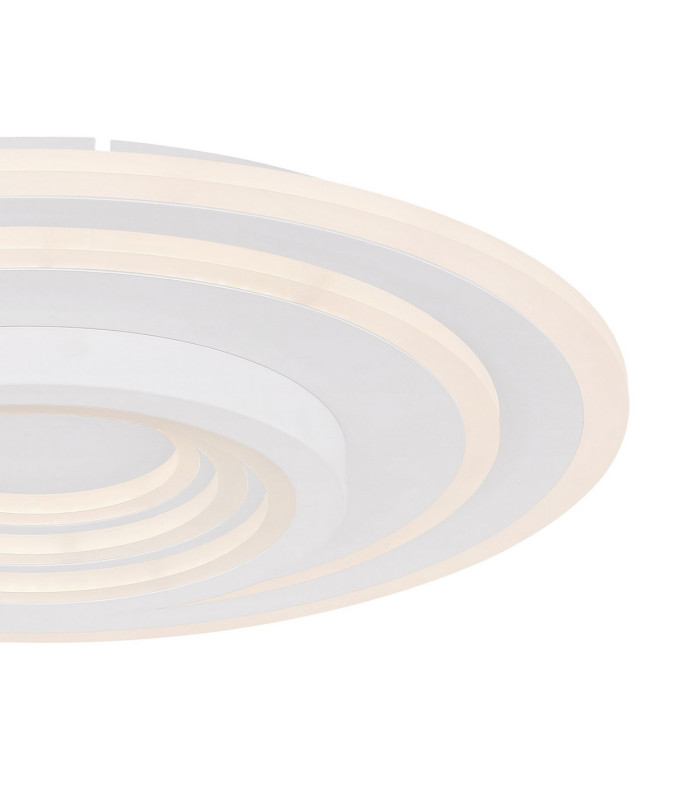 Bafur Integrated LED Semi Flush Ceiling Light White LED Dimmable 3000-6000K Remote Control-4