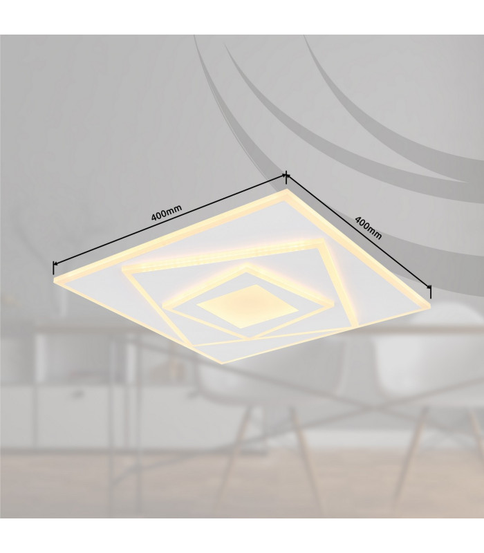 Horni Integrated LED Semi Flush Ceiling Light White 4x LED 3000K-6
