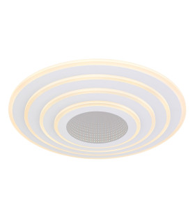 Jocelyn Integrated LED Semi Flush Ceiling Light White Matt LED Dimmable 2700-6500K Remote Control Timer-1