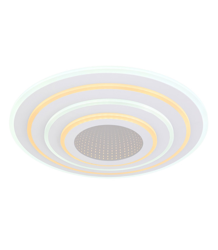 Jocelyn Integrated LED Semi Flush Ceiling Light White Matt LED Dimmable 2700-6500K Remote Control Timer-6