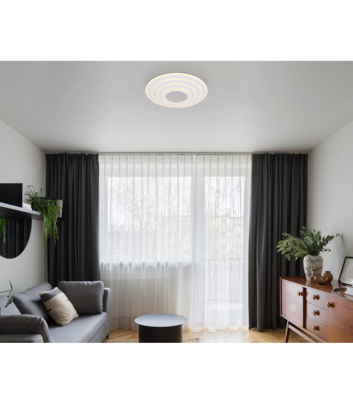 Jocelyn Integrated LED Semi Flush Ceiling Light White Matt LED Dimmable 2700-6500K Remote Control Timer-8
