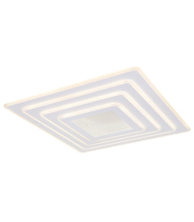Jocelyn Sqaure Integrated LED Semi Flush Ceiling Light White Matt LED Dimmable 2700-6500K Remote Control-1