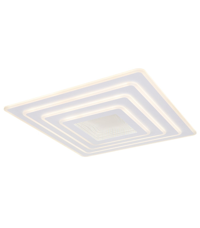 Jocelyn Sqaure Integrated LED Semi Flush Ceiling Light White Matt LED Dimmable 2700-6500K Remote Control-1