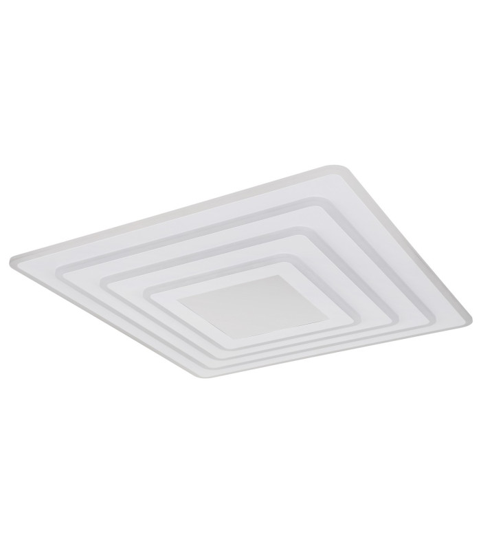 Jocelyn Sqaure Integrated LED Semi Flush Ceiling Light White Matt LED Dimmable 2700-6500K Remote Control-2