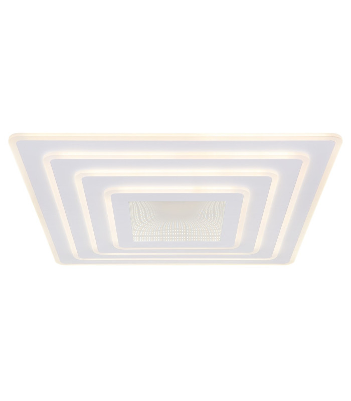 Jocelyn Sqaure Integrated LED Semi Flush Ceiling Light White Matt LED Dimmable 2700-6500K Remote Control-3