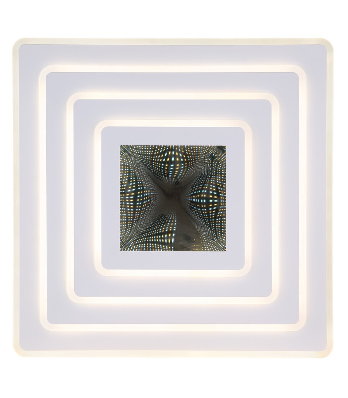 Jocelyn Sqaure Integrated LED Semi Flush Ceiling Light White Matt LED Dimmable 2700-6500K Remote Control-4